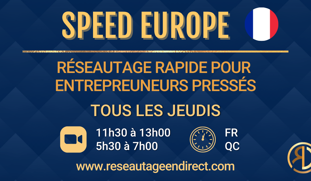 SPEED NETWORKING FRANCE – JEUDI