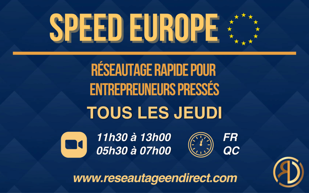 SPEED NETWORKING FRANCE – JEUDI