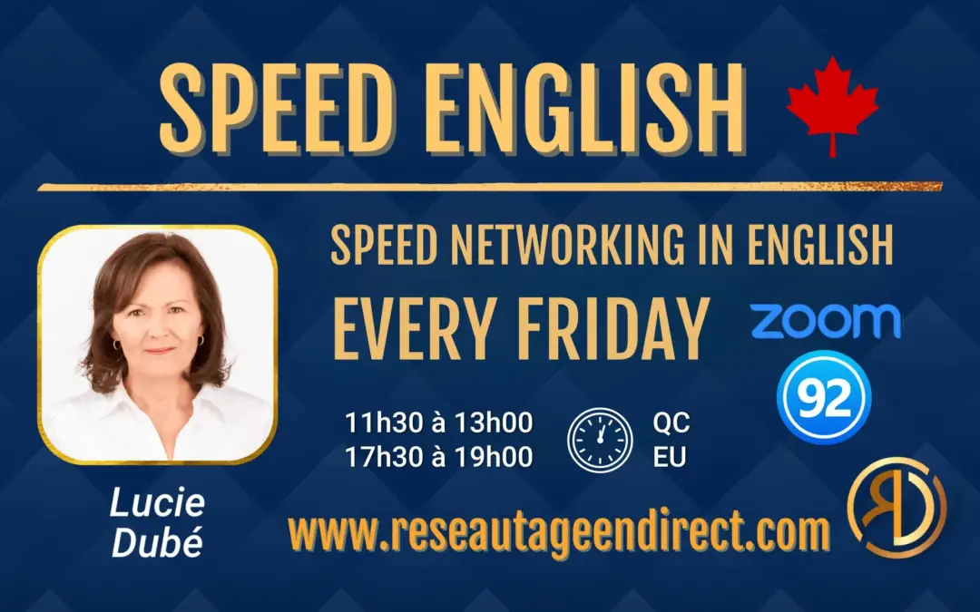 SPEED NETWORKING IN ENGLISH – Friday