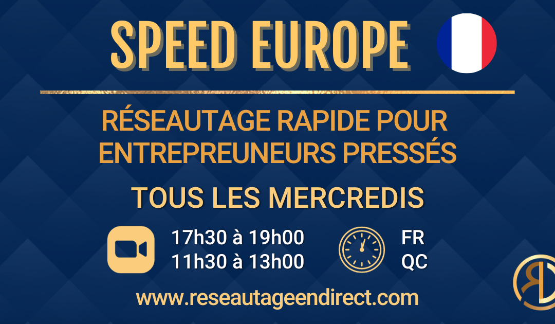 SPEED NETWORKING FRANCE – MERCREDI