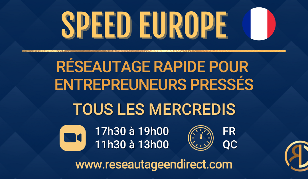 SPEED NETWORKING FRANCE – Mercredi