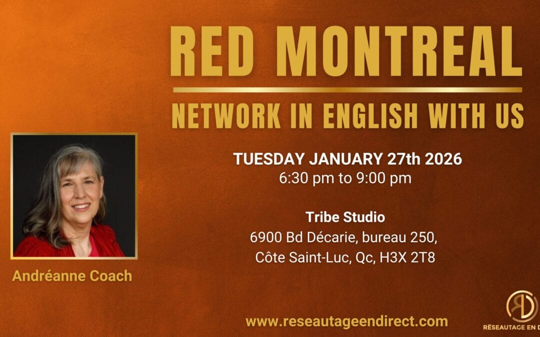 RED Montreal – English Networking – Book Now !