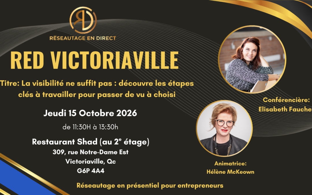 RED VICTORIAVILLE – Réservez ici!