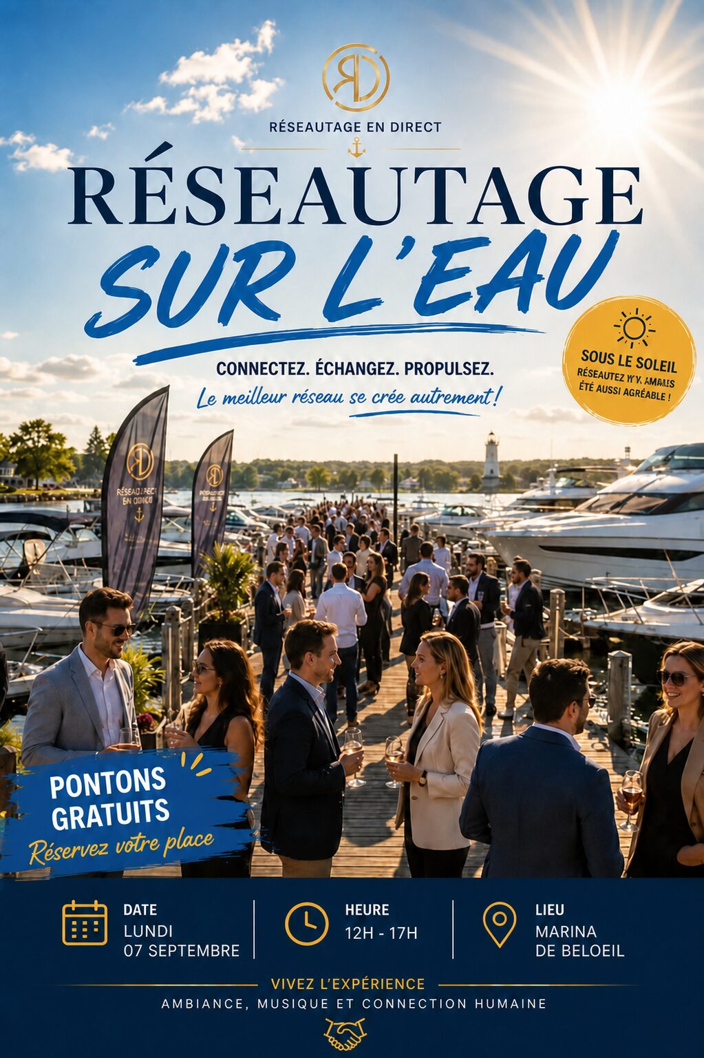 Réseautage sur l’eau – lundi 07 septembre