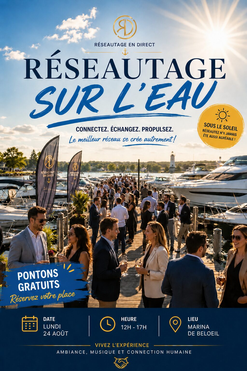 Réseautage sur l’eau – lundi 24 août