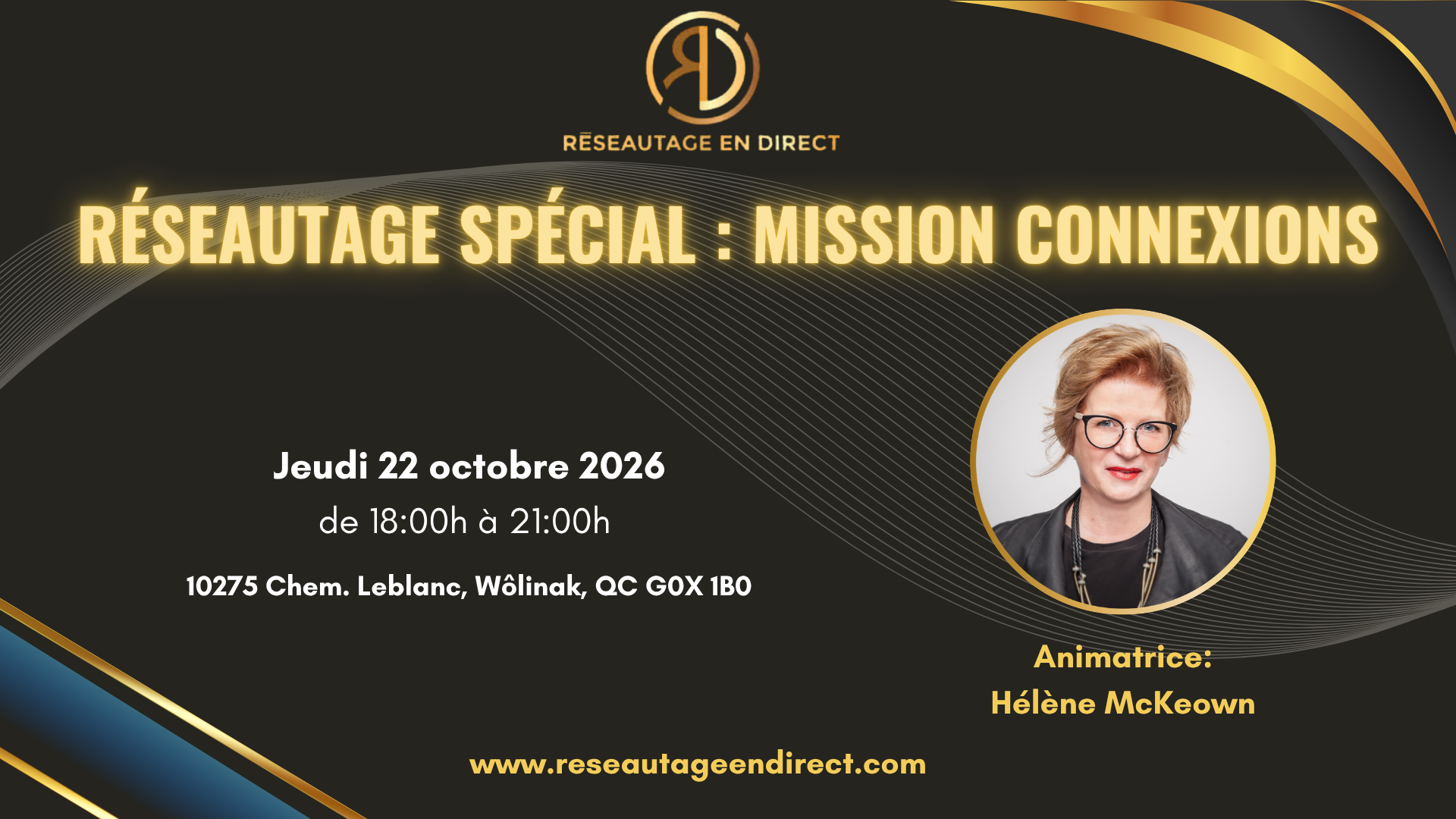 RED Réseautage Spécial Mission Connexions 22 octobre